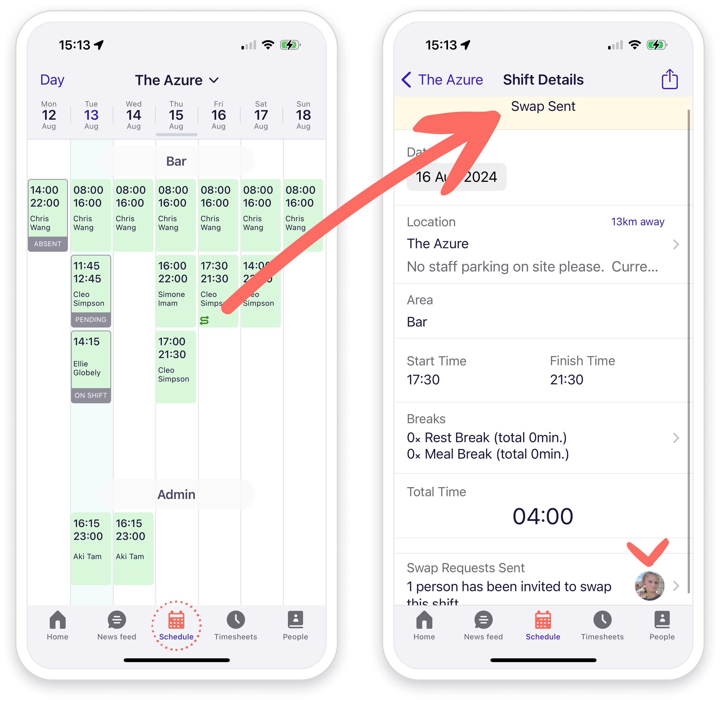 shift swap pending on Deputy mobile app.png