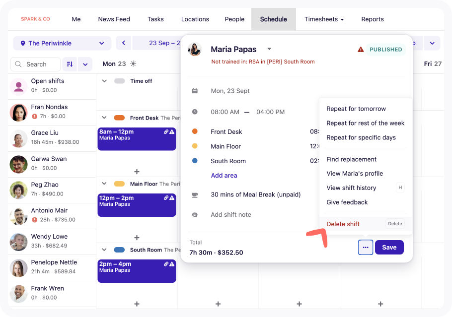 delete a shift shift details.png