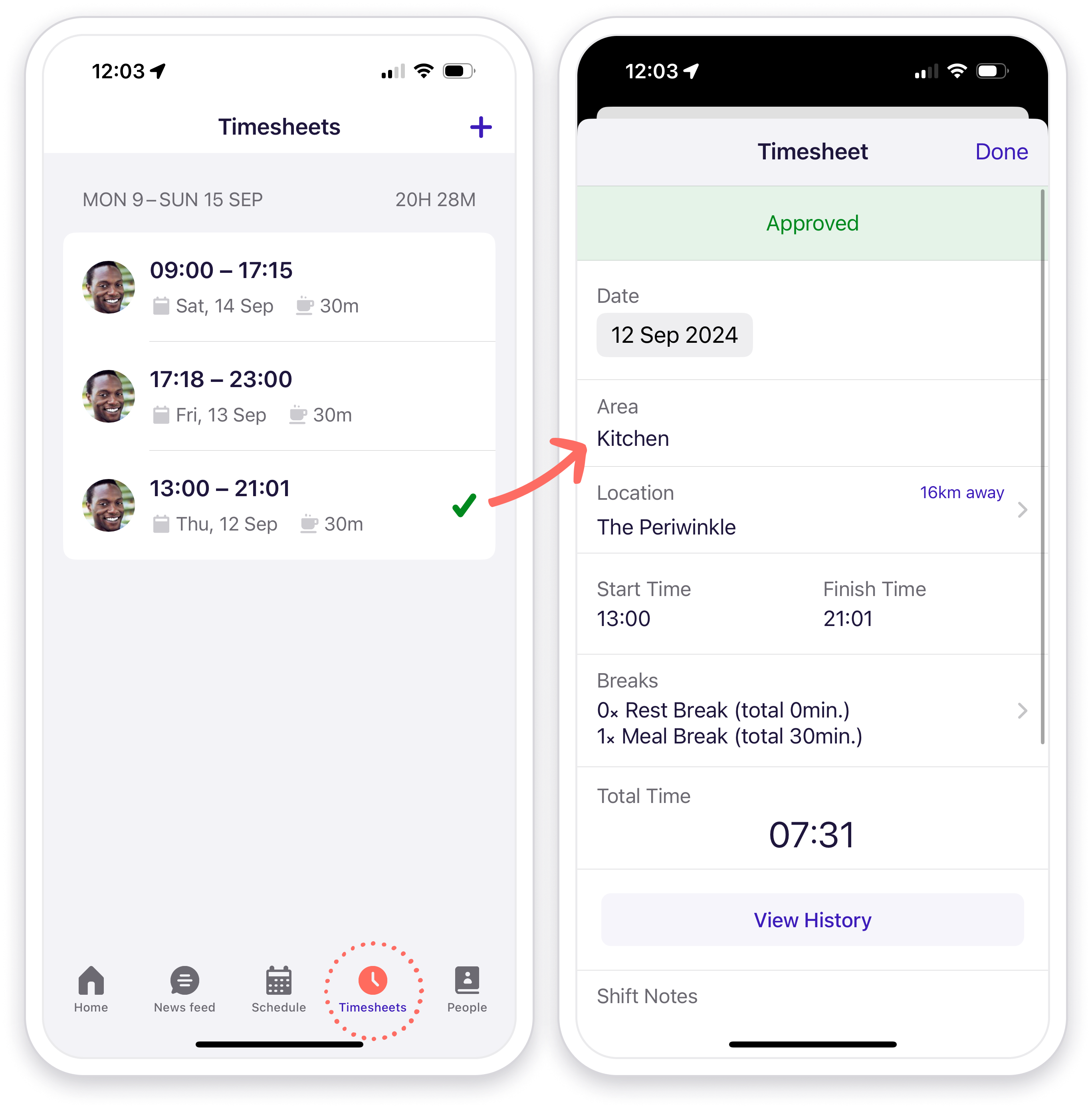 view approved timesheet.png