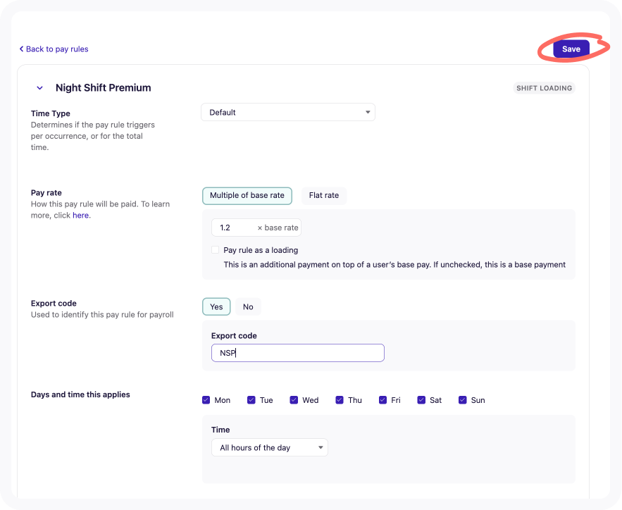save nightshift premium with multi pay rate.png