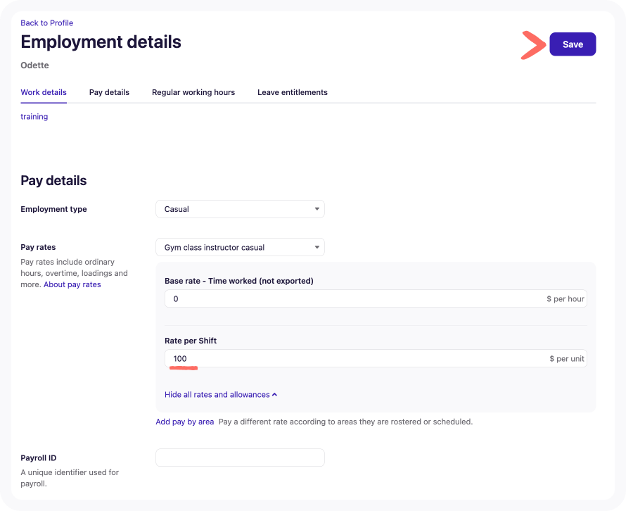 save employmnet details 100 per shift.png