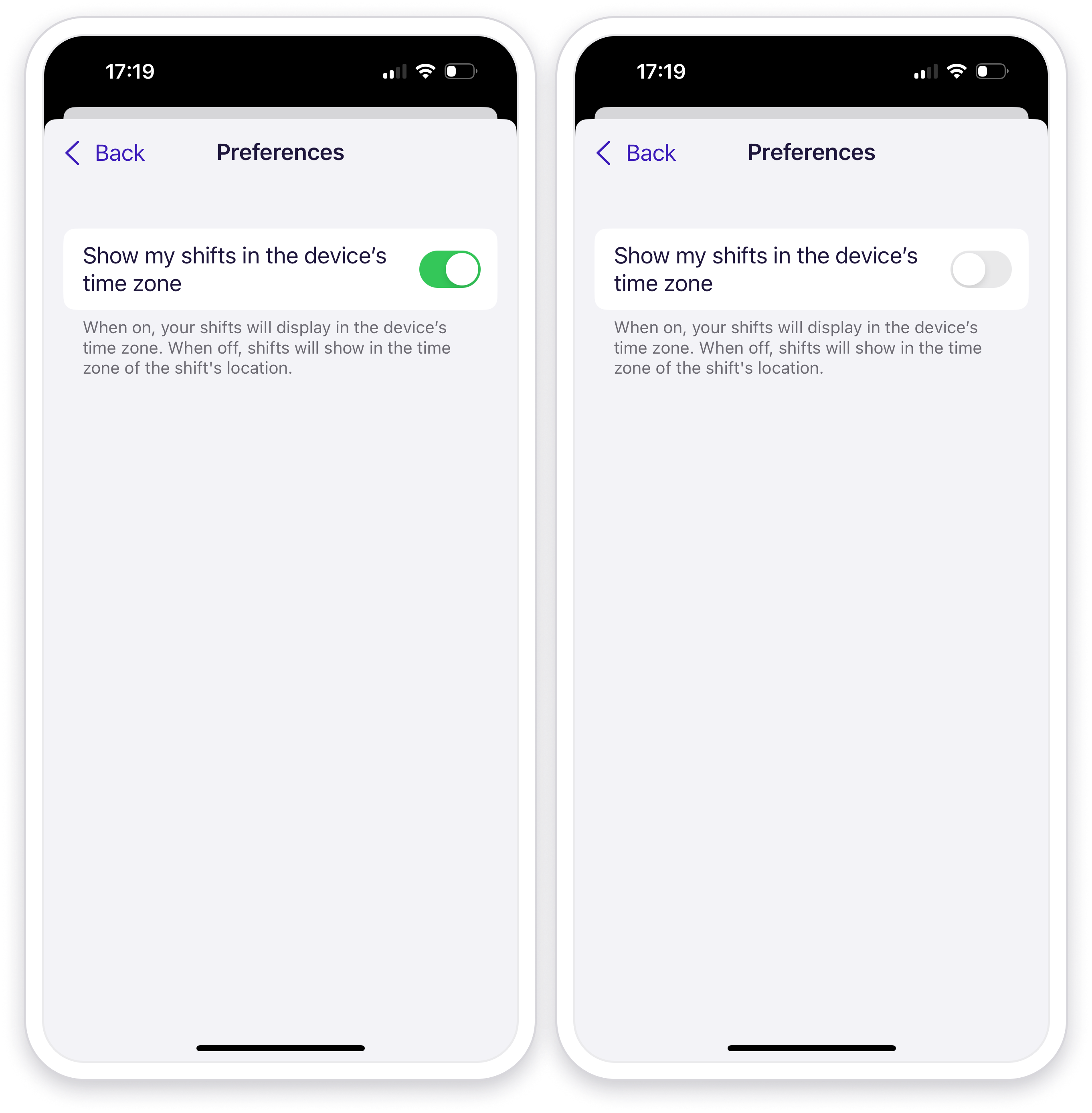 show my shifts in the devices time zone.png