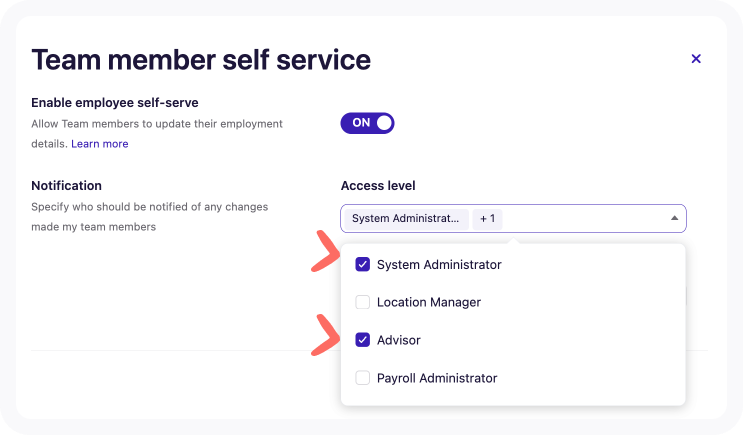 notify access level team member self serve.png