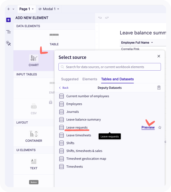 add new chart and select data source.png
