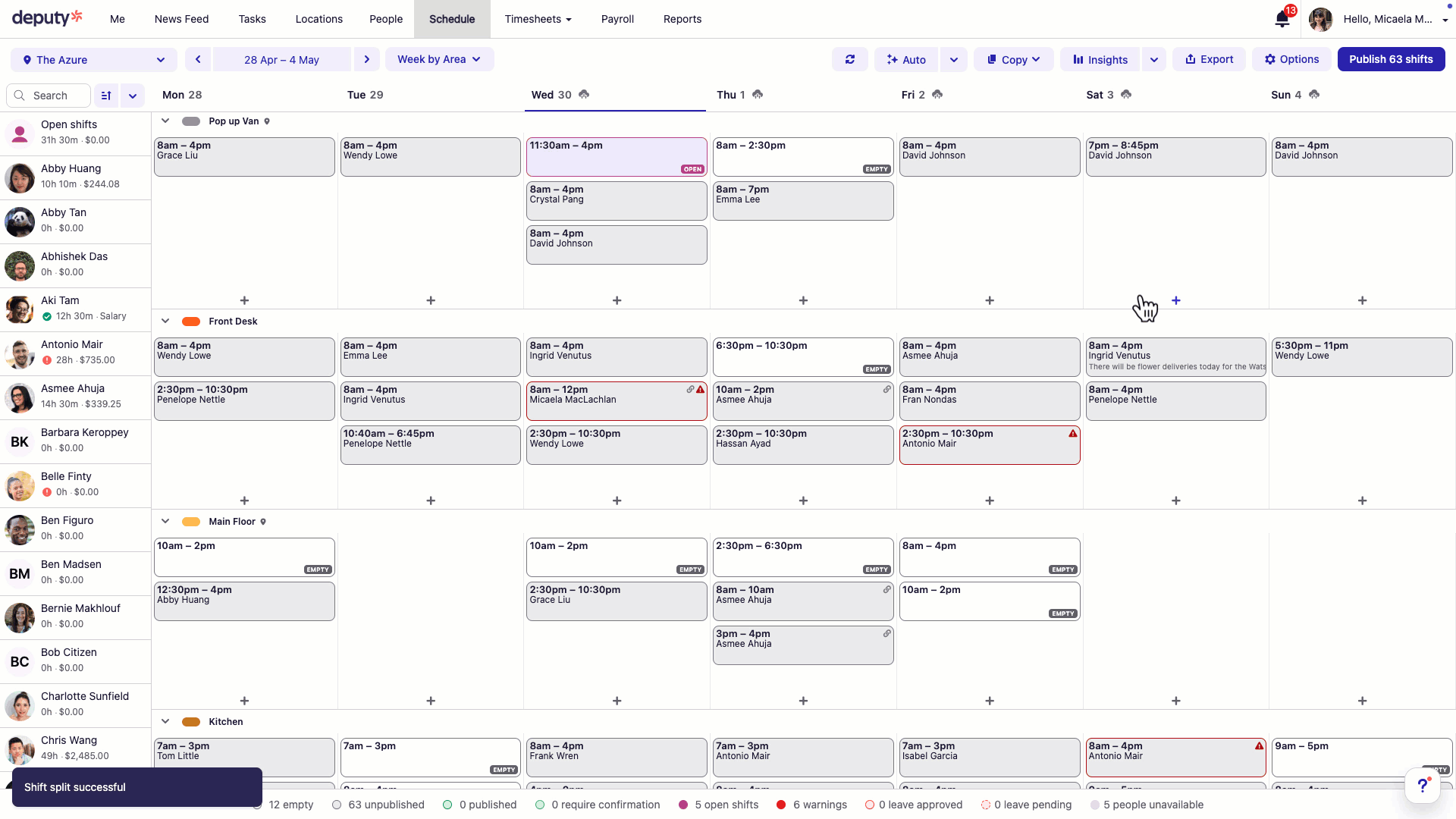 GIF_multi select shifts_desktop schedule.gif