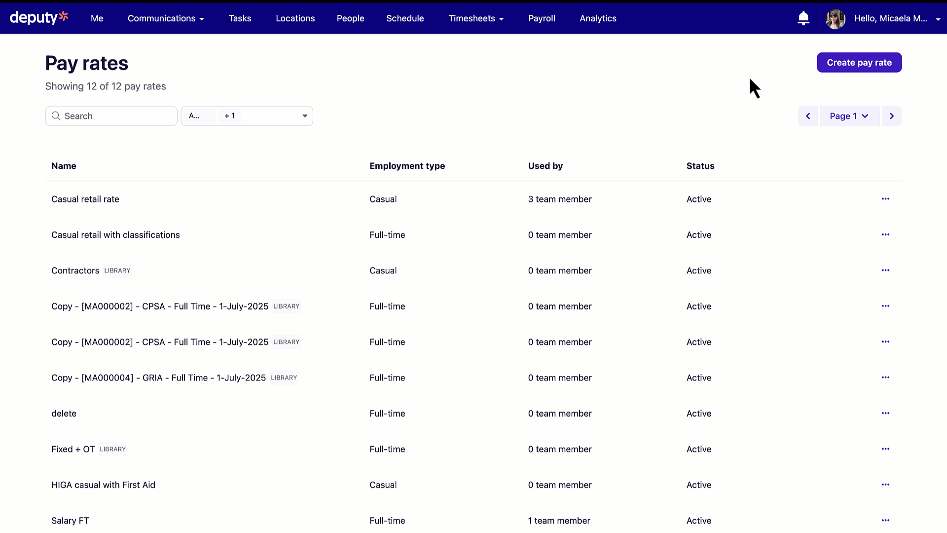 Screenshot showing where to find Time Off accruals, as referenced above.
