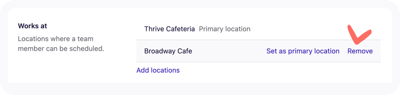 Screenshot of Remove button.