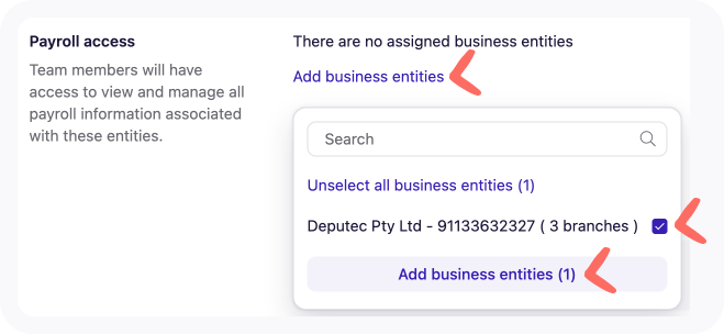 Screenshot of steps 1 to 3.