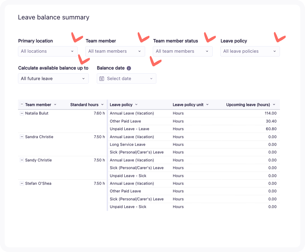 Screenshot of data filters, as referenced above.