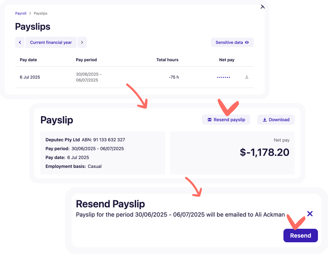 Screenshot of steps 5 to 7.