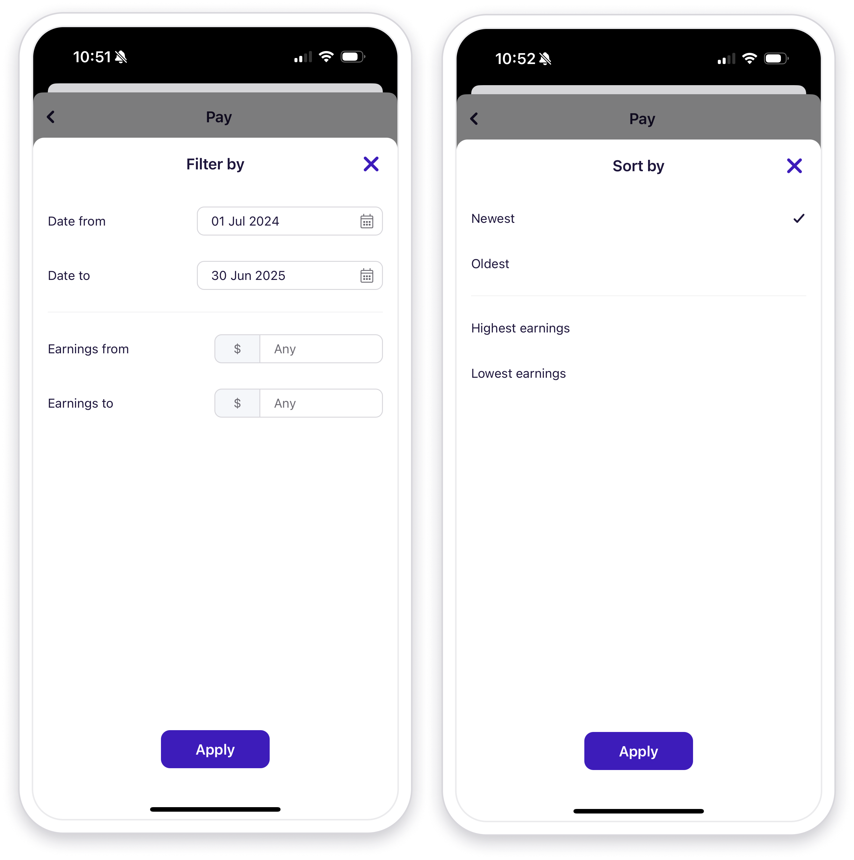 Screenshots showing steps 2 to 5.