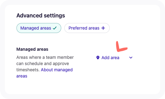 View of Advanced settings on the Employment tab of an employee profile.
