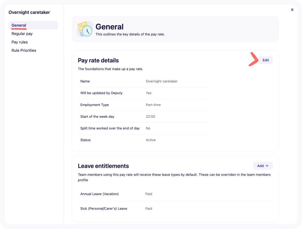 Edit Export Code Template in the General tab