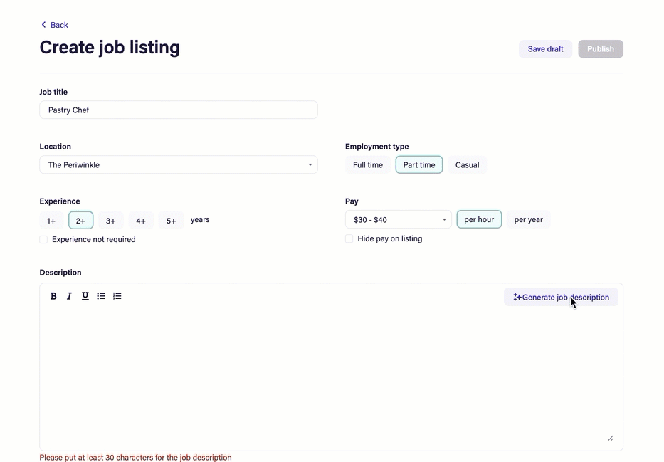 Create and publish job listings with Deputy Hire Deputy Help Center