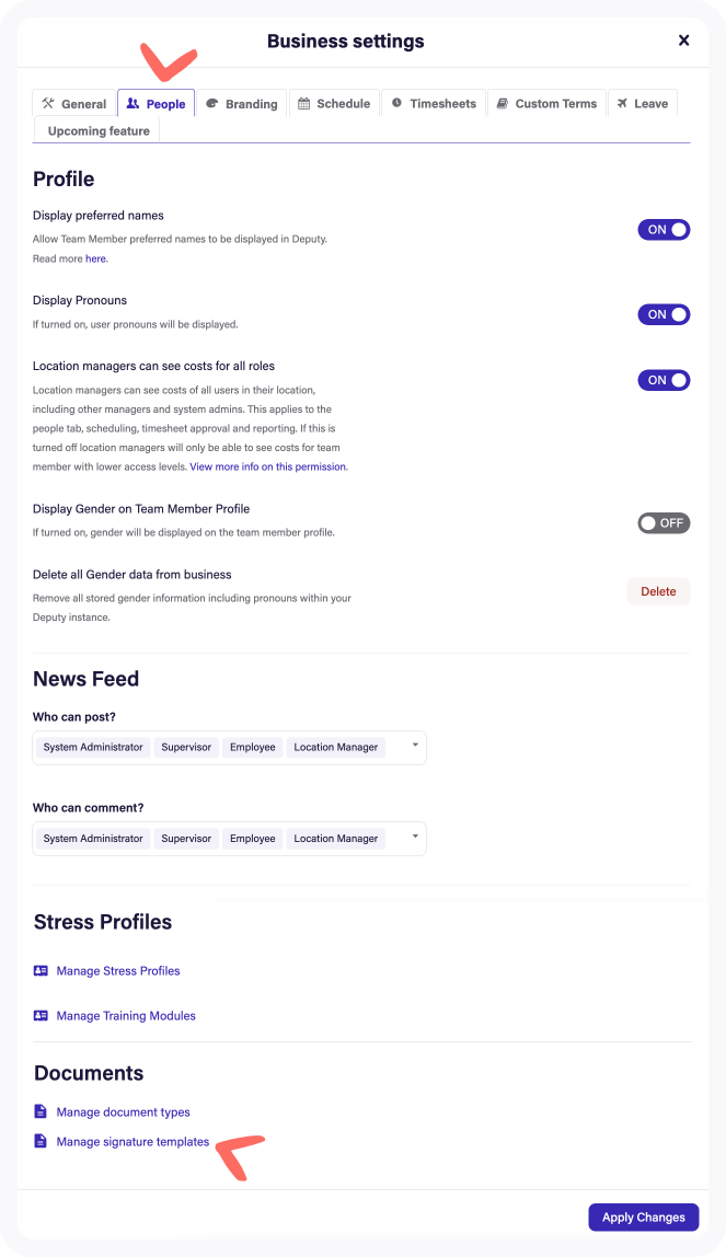 business settings People manage signature template.png