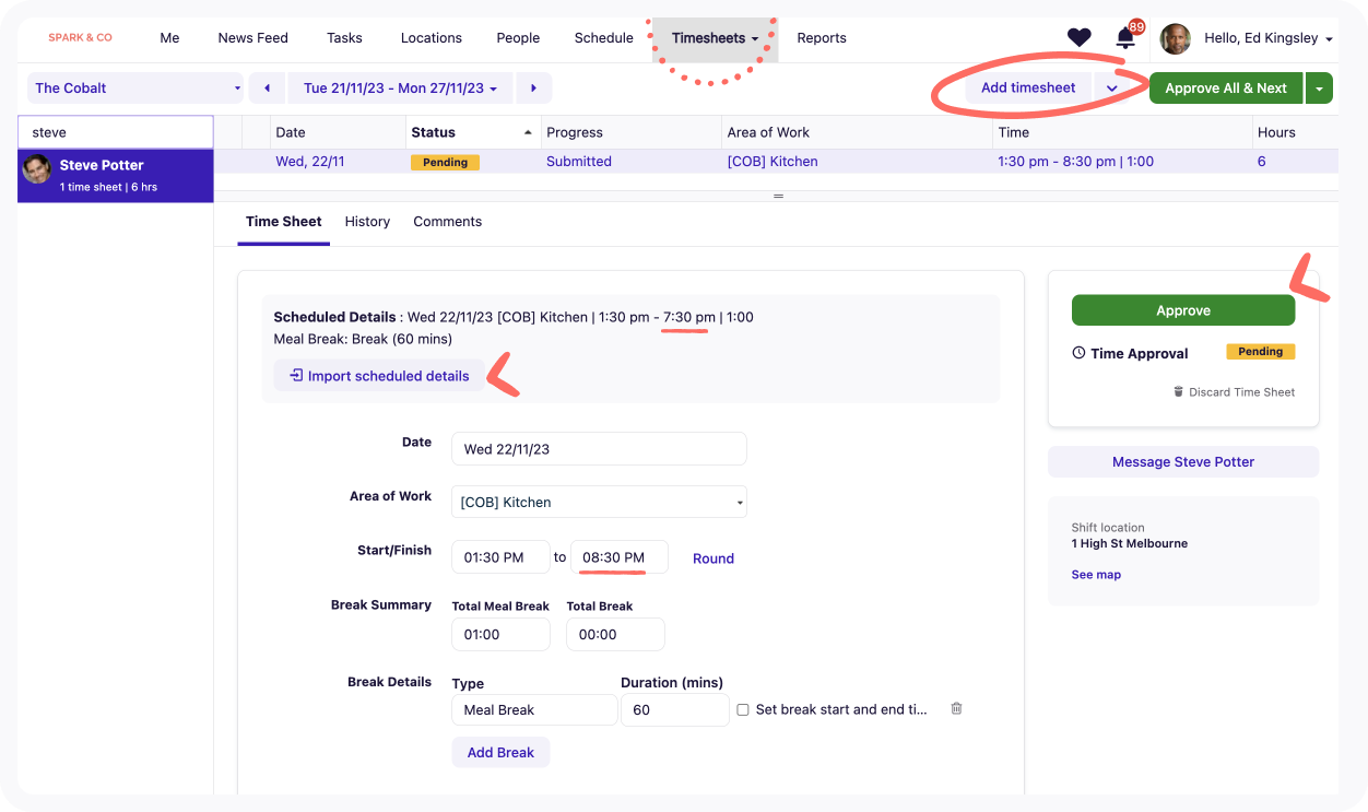 import scheduled hours approve and add timesheet.png