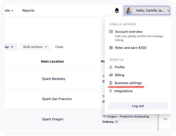 Business setting menu.png