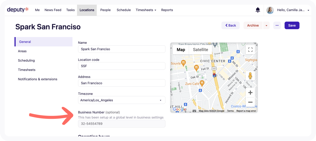 grayed out business number at location settings.png